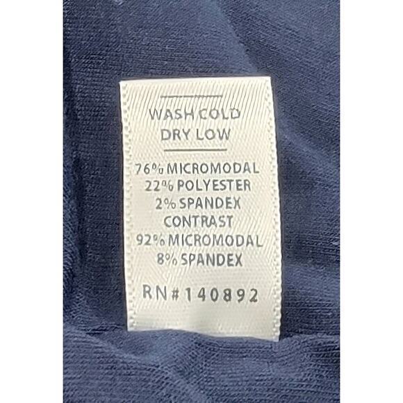 Marine Layer Lexi Daytime Midi Dress Blue/White Strip size XL Fitted Soft Tank - Picture 7 of 7